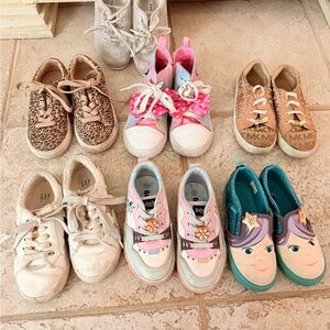 Lot of Kids Colorful Sneakers girls shoes vans gap and more